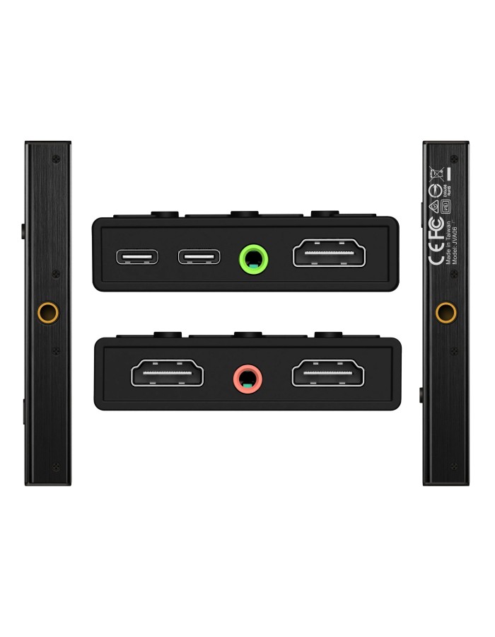 j5create Capture Card Dual HDMI to USB-C/A 1080p 3.5mm/DSLR/PD Windows/Android JVA06 j5create Capture Card Dual HDMI to USB-C/A 1080p 3.5mm/DSLR/PD Windows/Android JVA06