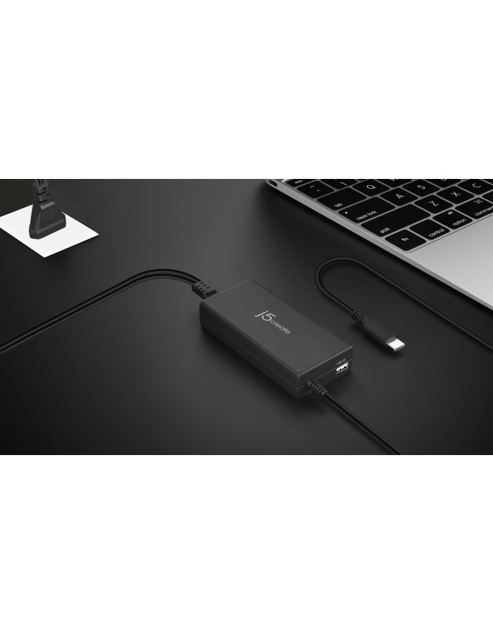 j5create Charger Laptop 100W USB-C with USB-A Port UK JUP2290C-FN j5create Charger Laptop 100W USB-C with USB-A Port UK JUP2290C-FN