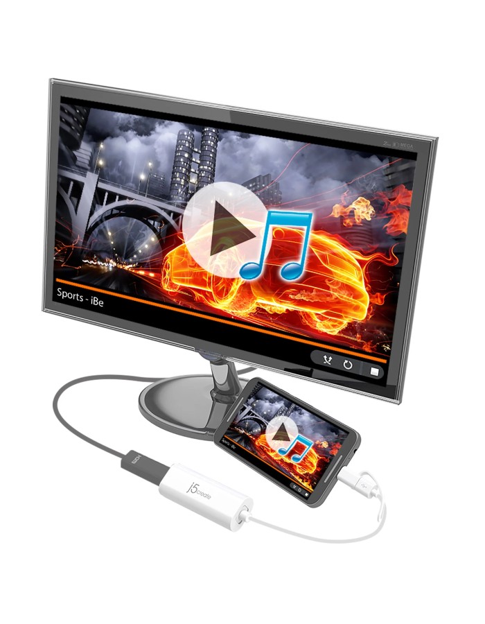 j5create USB to HDMI Display Adapter for Android Phone JUA165C-N