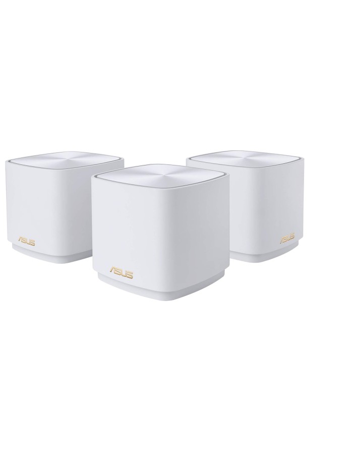 ASUS MESH ZenWiFi AX1800 Wi-Fi 6 Dual Band Gigabit XD4 Plus 3 Pack White
