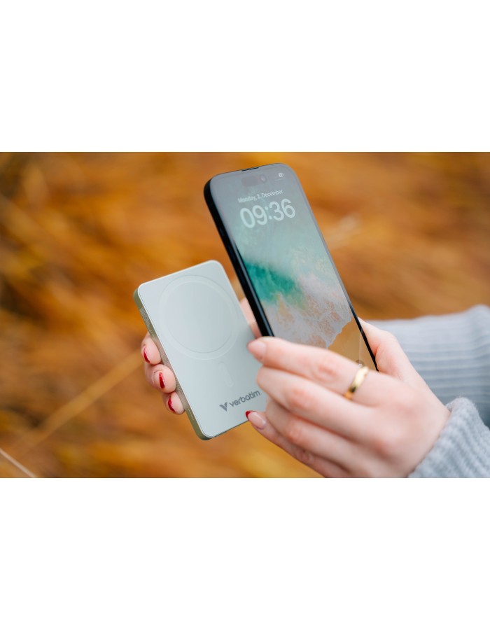 Verbatim Powerbank Wireless Magnetic 10000 Green 32228