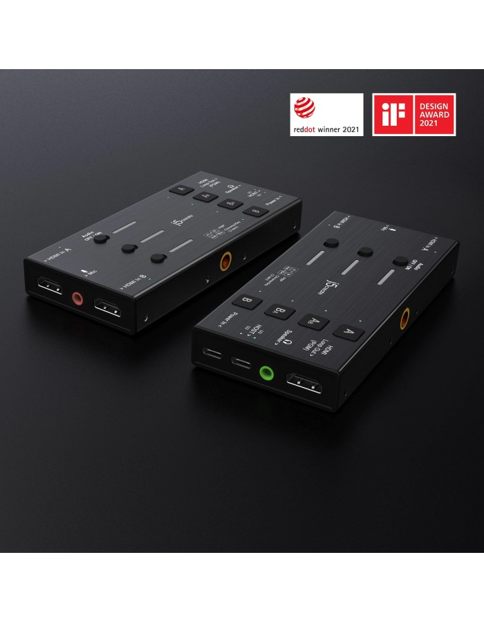j5create Capture Card Dual HDMI to USB-C/A 1080p 3.5mm/DSLR/PD Windows/Android JVA06 j5create Capture Card Dual HDMI to USB-C/A 1080p 3.5mm/DSLR/PD Windows/Android JVA06