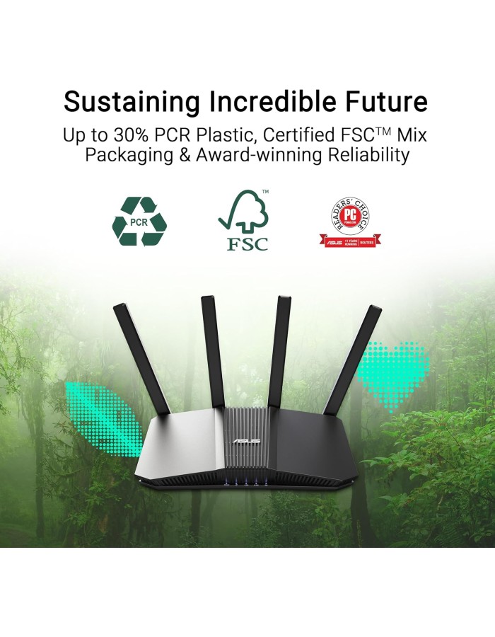 ASUS WLAN Router BE3600 Wi-Fi 7 Dual Band 2.5GbE VPNFusion USB RT-BE58U