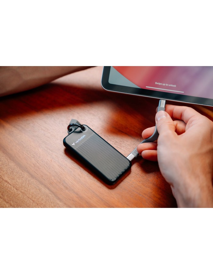 Verbatim SSD Portable POCKET KEYRING 3.2 Gen2 1TB Black/Grey Verbatim SSD Portable POCKET KEYRING 3.2 Gen2 1TB Black/Grey