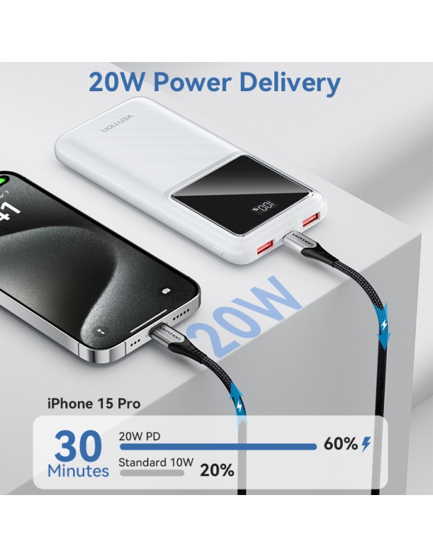 Vention Powerbank 10000mAh 22.5W Black FHKB0