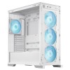 ASUS PC Case TUF Gaming eATX Mesh Front Panel Interchangeable Glass-Mesh Side Panels 4x Pre-Installed Fans USB-C GT302 ARGB White