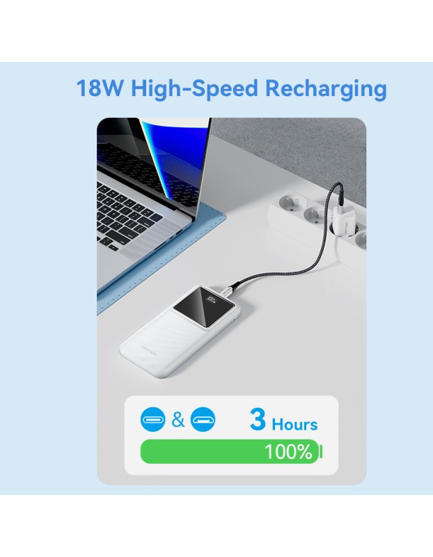 Vention Powerbank 10000mAh 22.5W Black FHKB0