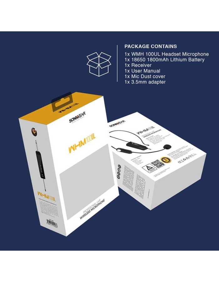 SonicGear Microphone Wireless 2xHeadsets WMH 100 UL DUAL