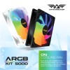 Armaggeddon Gaming Cooling Fan for ARGB KIT 5000 1pc Slave Fan Black Armaggeddon Gaming Cooling Fan for ARGB KIT 5000 1pc Slave Fan Black