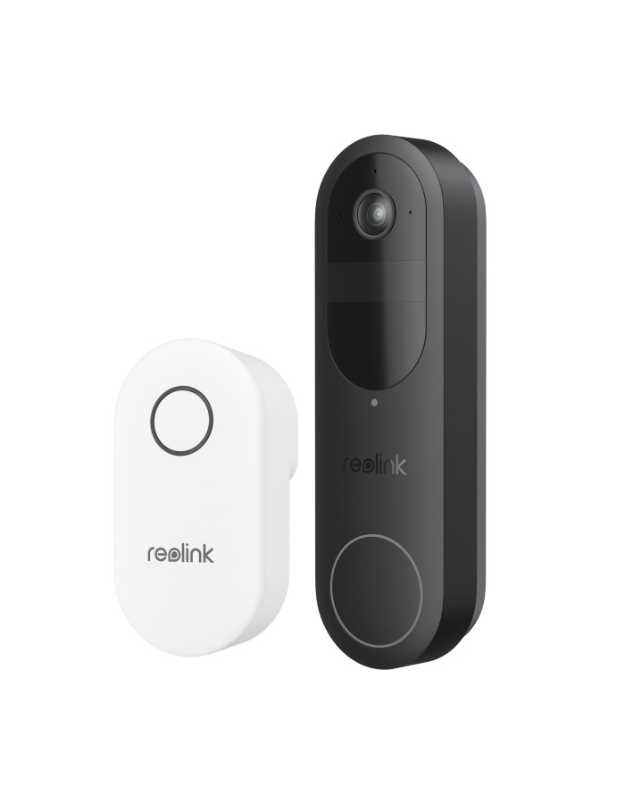 Reolink BP Battery Video Doorbell 4MP Black with Chime and 64GB MicroSD (D340B)