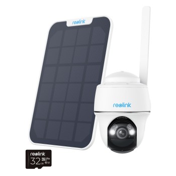 Reolink BP4G G430 5MP PTZ (GO PT Plus) Outdoor Battery Camera Bundle Includes Solar Panel + 32GB SD