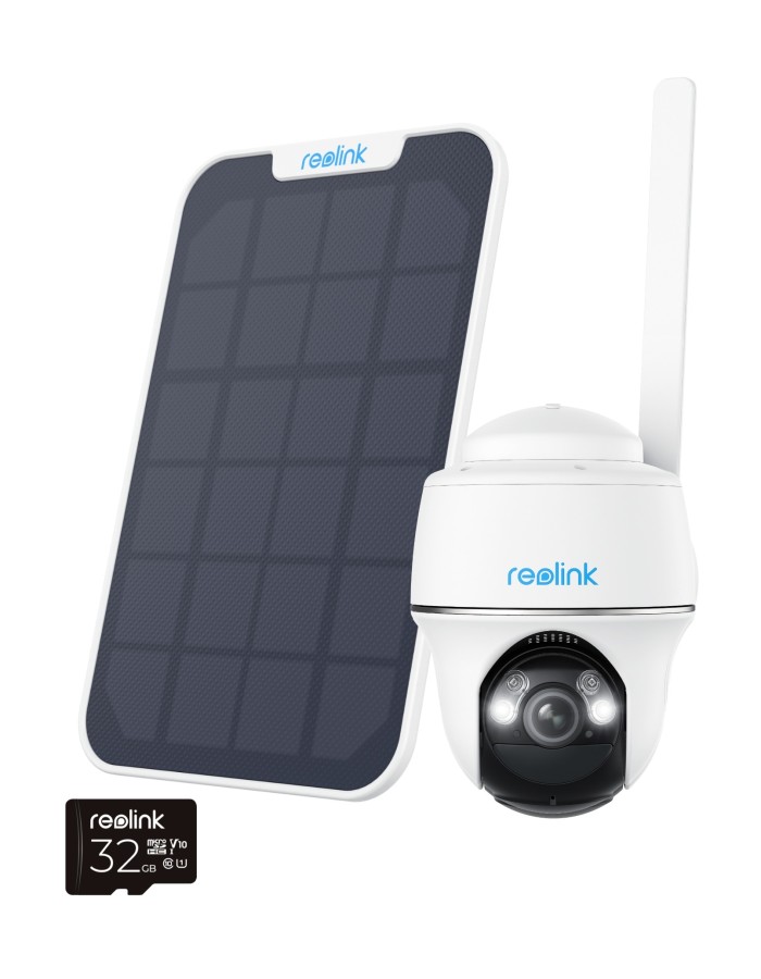 Reolink BP4G G430 5MP PTZ (GO PT Plus) Outdoor Battery Camera Bundle Includes Solar Panel + 32GB SD