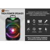 N-Gear FLASH1550 15'' Portable Karaoke Disco Speaker with Wireless Mic BT USB & LED Effects