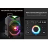 N-Gear FLASH1550 15'' Portable Karaoke Disco Speaker with Wireless Mic BT USB & LED Effects