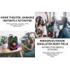 N-Gear FLASH1550 15'' Portable Karaoke Disco Speaker with Wireless Mic BT USB & LED Effects