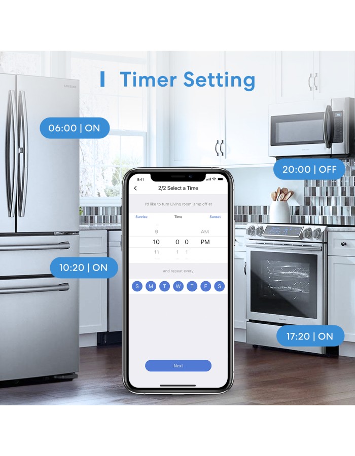 Meross Homekit Smart Wi-Fi Switch 10A MSS710HK-UN Meross Homekit Smart Wi-Fi Switch 10A MSS710HK-UN
