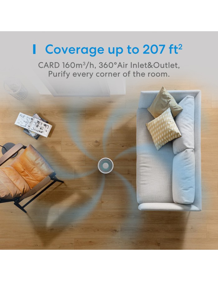 Meross  Homekit Smart Wi-Fi HEPA 13 Air Purifier MAP100HK-UK