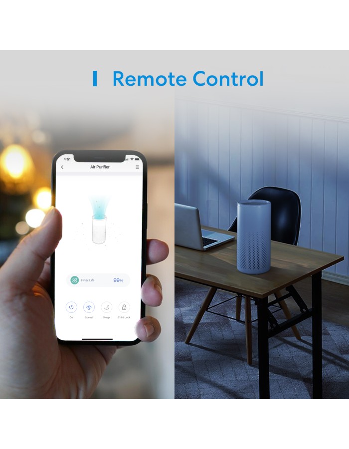 Meross  Homekit Smart Wi-Fi HEPA 13 Air Purifier MAP100HK-UK