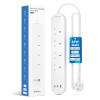 Meross Smart WiFi Powerstrip 4x AC sockets 1xUSB-A 2xUSB-C 65W 1.8m MSP843PHK-UK Meross Smart WiFi Powerstrip 4x AC sockets 1xUSB-A 2xUSB-C 65W 1.8m MSP843PHK-UK