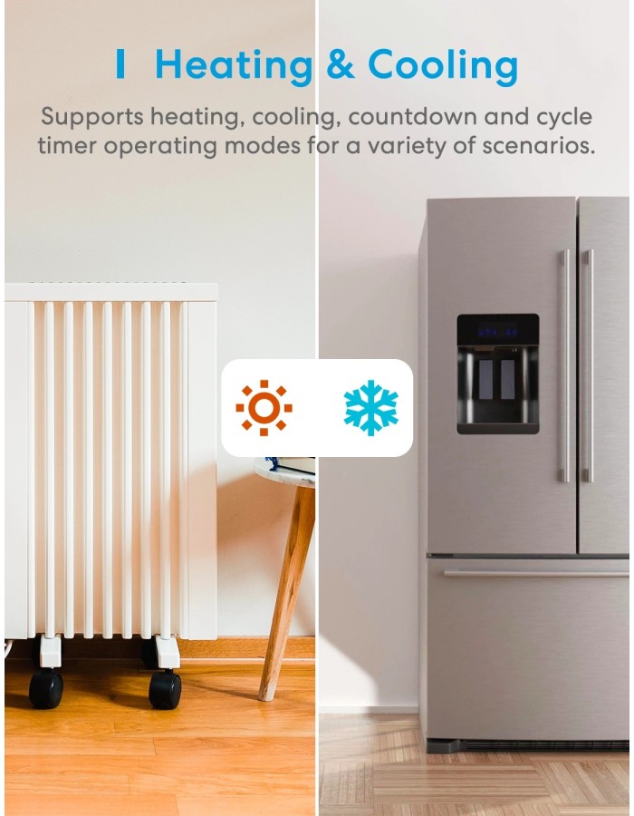 Meross Homekit Smart Wi-Fi Socket Thermostat MTS960HK-UK Meross Homekit Smart Wi-Fi Socket Thermostat MTS960HK-UK