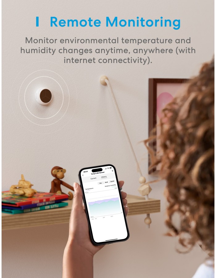 Meross Homekit Smart Temperature and Humidity Sensor MS100FH-UK