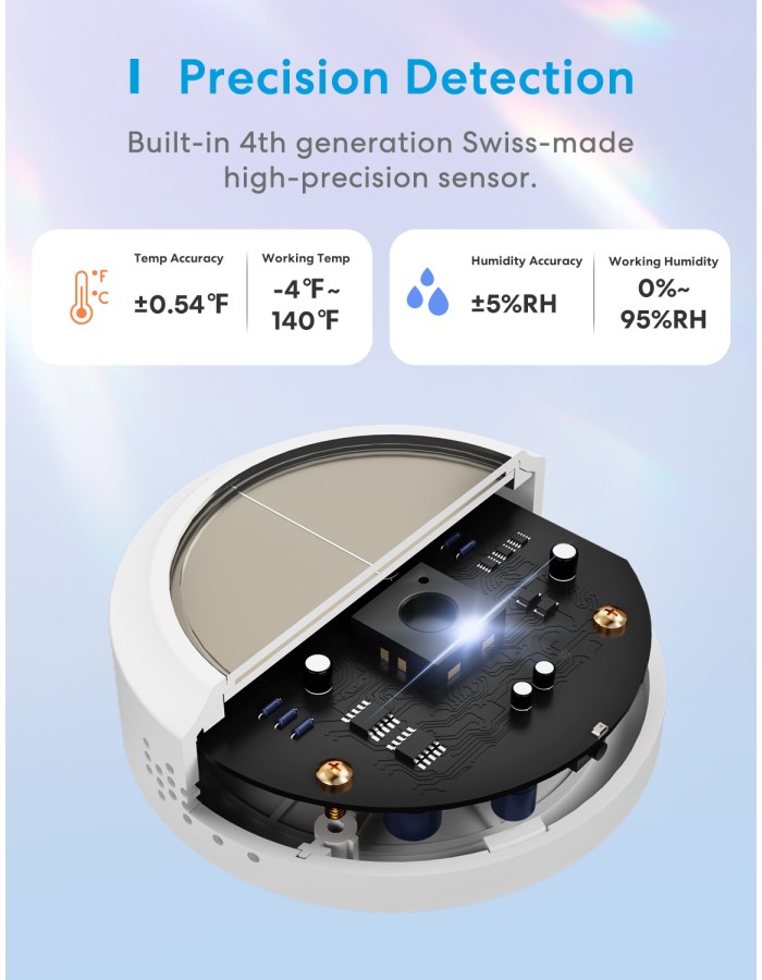 Meross Homekit Smart Temperature and Humidity Sensor MS100FH-UK