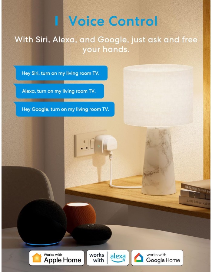 Meross Smart Wi-Fi Plug (matter) MSS315HK-UK Meross Smart Wi-Fi Plug (matter) MSS315HK-UK