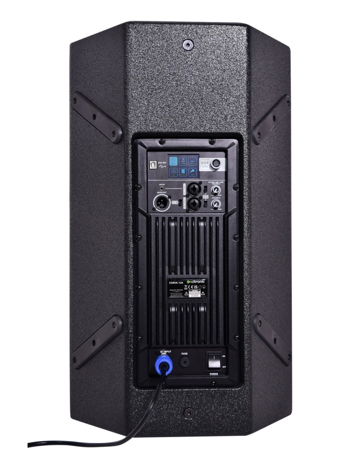 Citronic CORVA-12A 12'' Active Plywood Speaker 1400W with DSP 178.912UK Citronic CORVA-12A 12'' Active Plywood Speaker 1400W with DSP 178.912UK