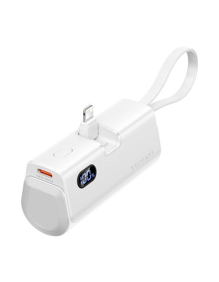 Vention Powerbank 4800mAh 22.5W Foldable Lightning White FHRW0
