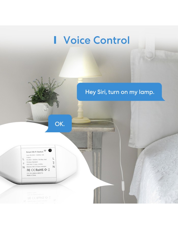 Meross Homekit Smart Wi-Fi Switch 10A MSS710HK-UN Meross Homekit Smart Wi-Fi Switch 10A MSS710HK-UN