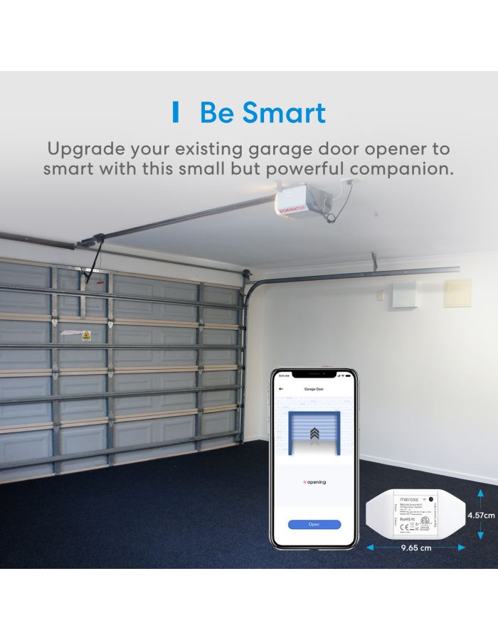 Meross Homekit Smart Wi-Fi Garage Door Opener MSG100HK-UK