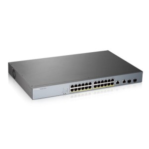 Zyxel Switch PoE Gigabit Managed Cloud CCTV 24PoE + 2RJ45/SFP Combo 375W GS1350-26HP UK Zyxel Switch PoE Gigabit Managed Cloud CCTV 24PoE + 2RJ45/SFP Combo 375W GS1350-26HP UK
