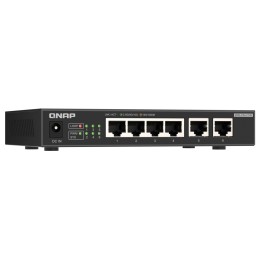 QNAP 6-Port Multi-Gig Unmanaged Switch with 4x 2.5GbE & 2x 10GbE RJ45 Ports QSW-2104-2T-R2 QNAP 6-Port Multi-Gig Unmanaged Switch with 4x 2.5GbE & 2x 10GbE RJ45 Ports QSW-2104-2T-R2