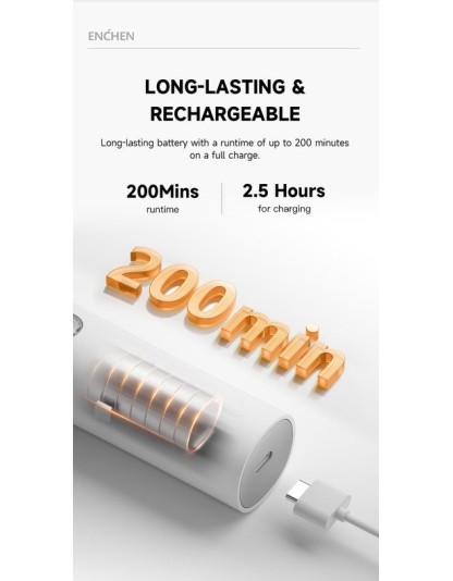 Enchen Hair Clipper BOOST 2 USB-C 1200mAh Black