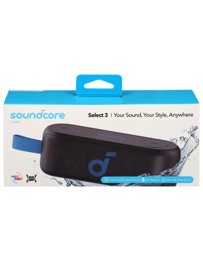 Anker Soundcore Speaker BT IPX7 Select 3 Black