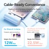 Vention Powerbank 4800mAh 22.5W Foldable Lightning White FHRW0