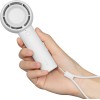 Jisulife FA42 White Portable Personal Fan with Hiden Blades & Powerful 7500 RPM motor