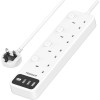 Tessan 4-Gang Extension 3 USB-A 2m 13A TS-B204 Tessan 4-Gang Extension 3 USB-A 2m 13A TS-B204
