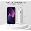 Jisulife F8X Plus White Portable Personal Fan with Lanyard & Powerbank function to Charge you Phone Jisulife F8X Plus White Portable Personal Fan with Lanyard & Powerbank function to Charge you Phone
