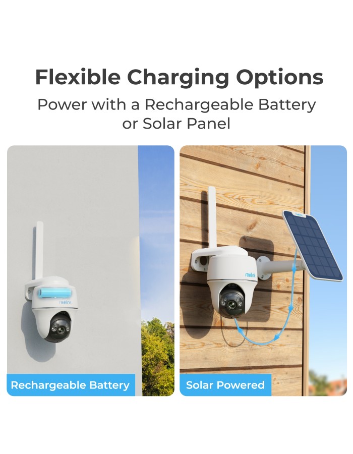 Reolink BP4G G430 5MP PTZ (GO PT Plus) Outdoor Battery Camera Bundle Includes Solar Panel + 32GB SD