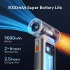 Jisulife ULTRA 1 Portable Personal Fan Aluminium Housing, Square & Round Nozzles Included, 75000 RPM, 1-100 Wind Scroll Wheel