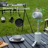 Jisulife ULTRA 1 Outdoor Fan for Camping, Fishing, Travelling works as Powerbank & Flashlight with 13500mAh Battery