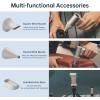 Jisulife ULTRA 1 Portable Personal Fan Aluminium Housing, Square & Round Nozzles Included, 75000 RPM, 1-100 Wind Scroll Wheel