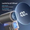 Jisulife ULTRA 1 Portable Personal Fan Aluminium Housing, Square & Round Nozzles Included, 75000 RPM, 1-100 Wind Scroll Wheel