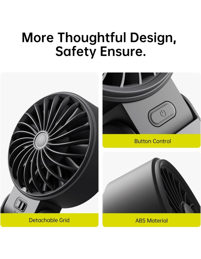 Jisulife Portable Personal Fan Life7 5000mAh Black