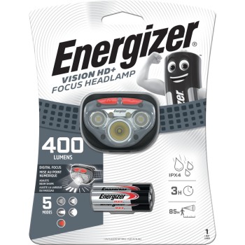 Energizer Vision HD+ Focus 3AAA Headlight 400 Lumens (Batteries Included) Energizer Vision HD+ Focus 3AAA Headlight 400 Lumens (Batteries Included)