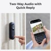 Reolink BP Battery Video Doorbell 4MP Black with Chime and 64GB MicroSD (D340B)