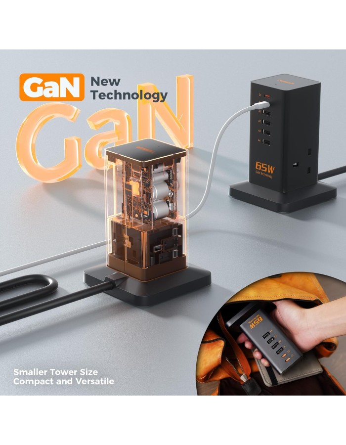 Tessan 2 Gang Extension 4 USB-A 2 USB C 2m 13A TS-FS02UK00 Tessan 2 Gang Extension 4 USB-A 2 USB C 2m 13A TS-FS02UK00