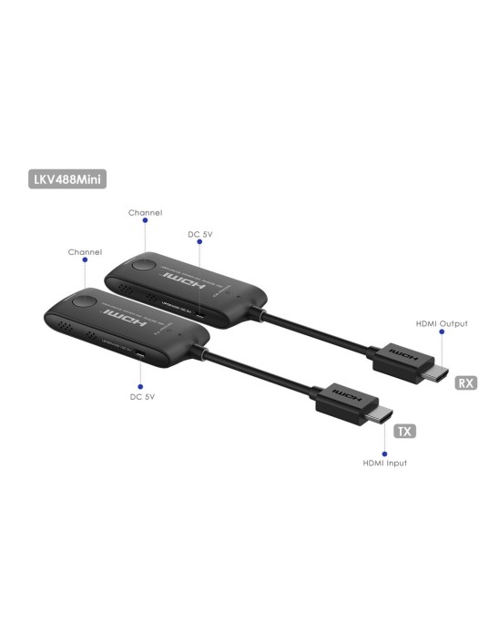 Lenkeng LKV488-V2.0 Wireless HDMI Mini Transmitter & Receiver Kit 4K60Hz