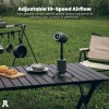 Jisulife ULTRA 1 Outdoor Fan for Camping, Fishing, Travelling works as Powerbank & Flashlight with 13500mAh Battery